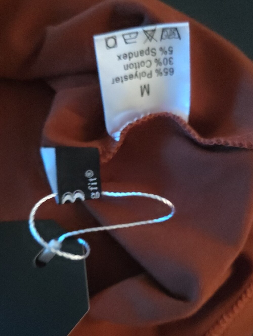 Women's Rust Cold-Shoulder Ruffle Tank Top - Picture 4 of 4